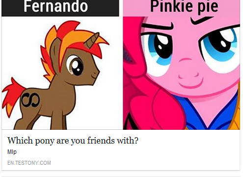 Which Pony Am I Friends With?