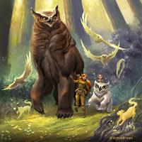 A walk with owlbears