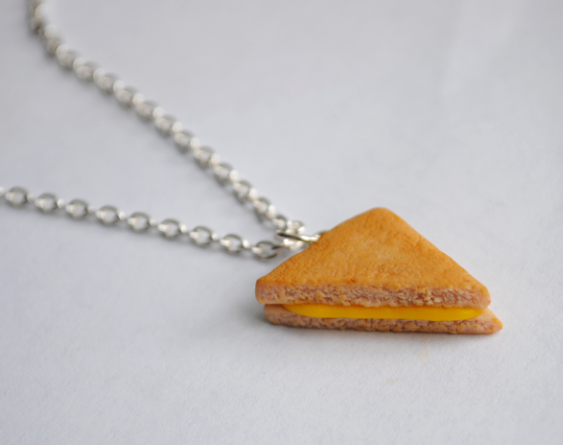 Grilled Cheese Sandwich Necklace