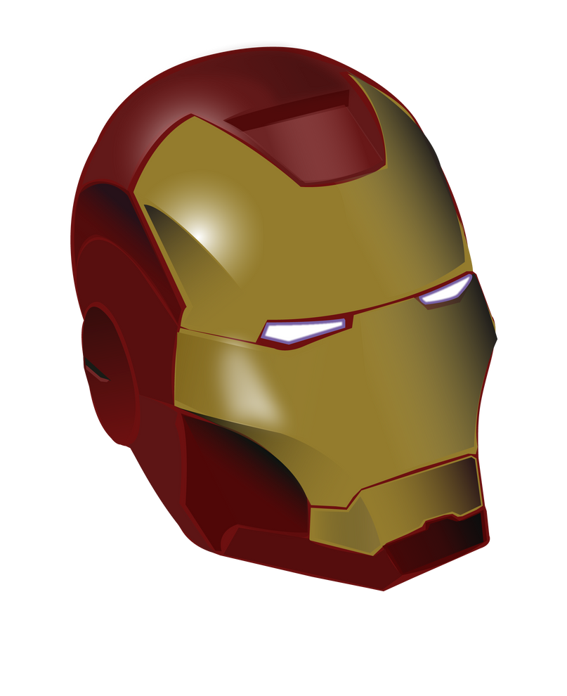 Iron Man Helmet Vector Drawing by macOScrazy on DeviantArt