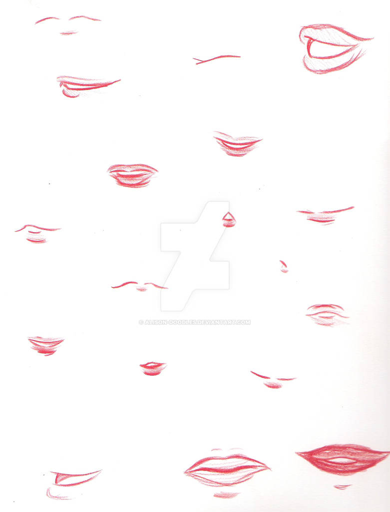 Lips Practice Lips Practice by Alison-Doodles on DeviantArt