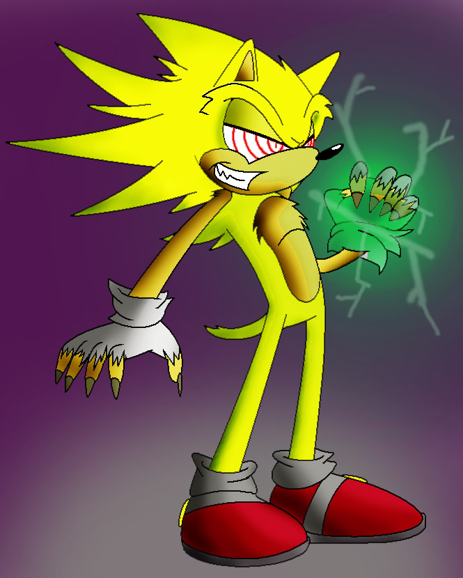 Evil Super Sonic by hannathehedgehog on DeviantArt