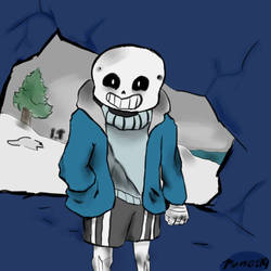 a sans drawing