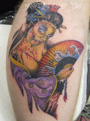 Zombie Geisha Tattoo