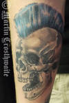 Mohican Skull Tattoo