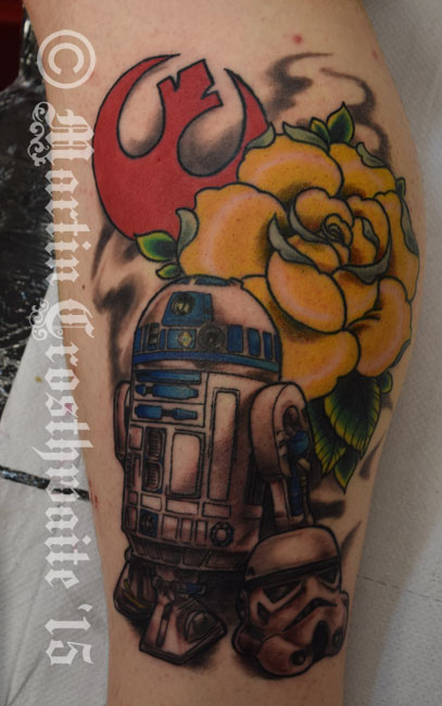 R2, rose and Trooper