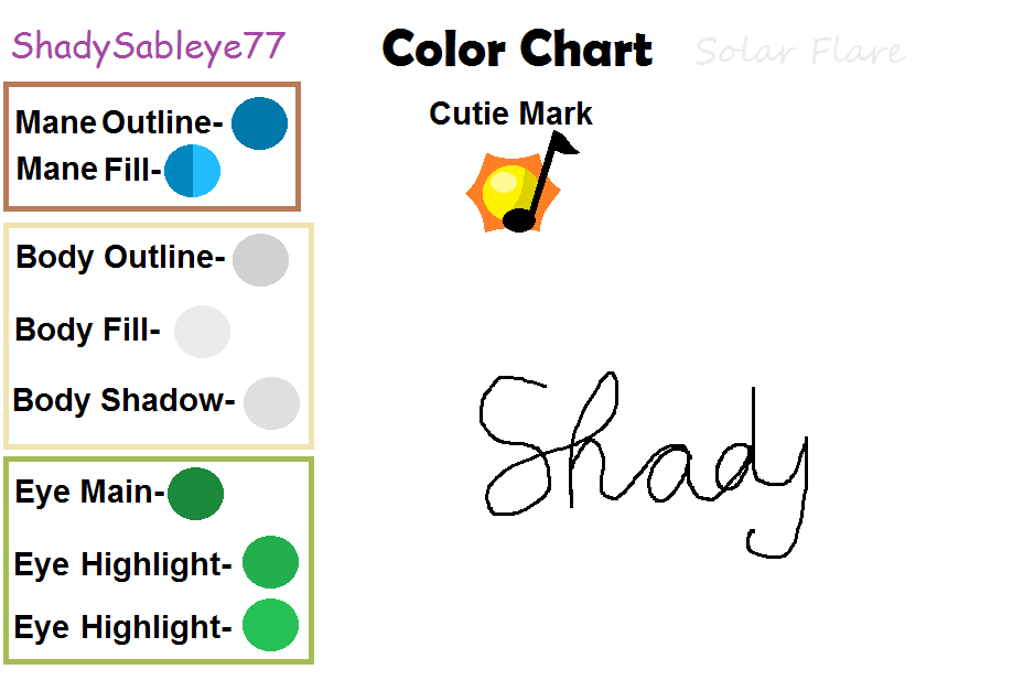 Solar Flare Color Guide