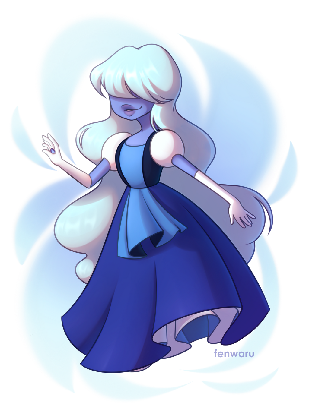Sapphire Steven Universe By Fenwaru On DeviantArt sapphire-steven-universe-by-fenwaru-on-deviantart