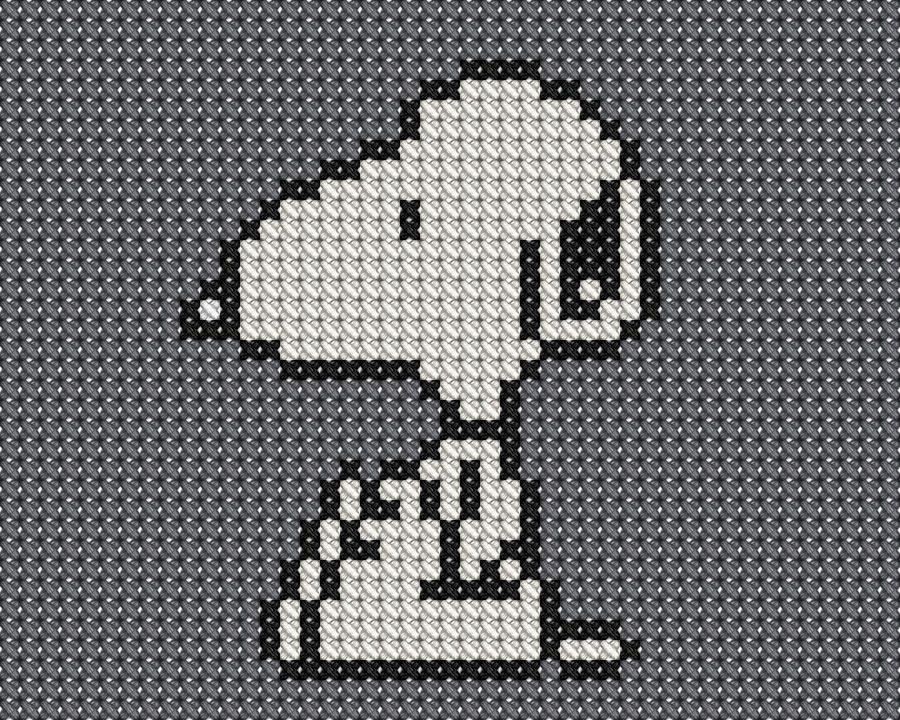 Snoopy cross stitch