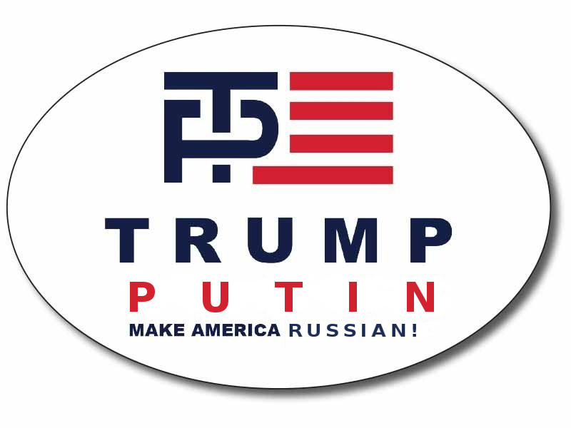 Putin  Oval Bumper Sticker Logo 800 x 600