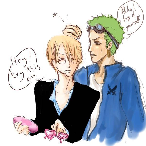Zoro N Sanji With My Friend By Nekoirai On DeviantArt zoro-n-sanji-with-my-friend-by-nekoirai-on-deviantart