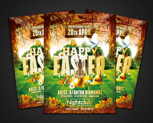 Happy Easter Event | Psd Flyer Template