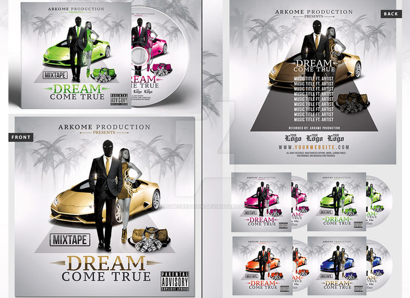 Dream Mixtape | Psd CD Cover Template