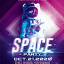Space Night Party | Futuristic Flyer Template
