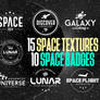 25 Space Set Textures - Badges Package