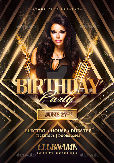 Birthday - Flyer Party Templates