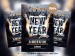New Year Party Flyer (PSD) by RomeCreation
