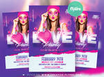Flyer for a Valentine's Day event by RomeCreation
