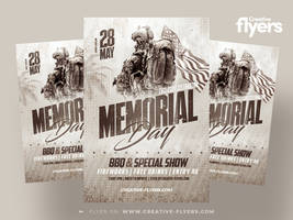 Memorial Day Flyer Template