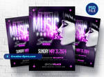Music Poster Design (PSD) by RomeCreation