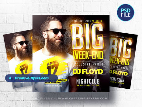 Big Week End Party Flyer