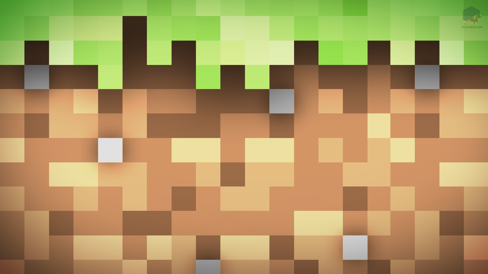MineCraft Shaded Grass Wallpaper