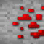 MineCraft Shaded Redstone Ore Wallpaper