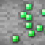 MineCraft Shaded Emerald Ore Wallpaper