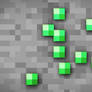 MineCraft Shaded Emerald Ore Wallpaper