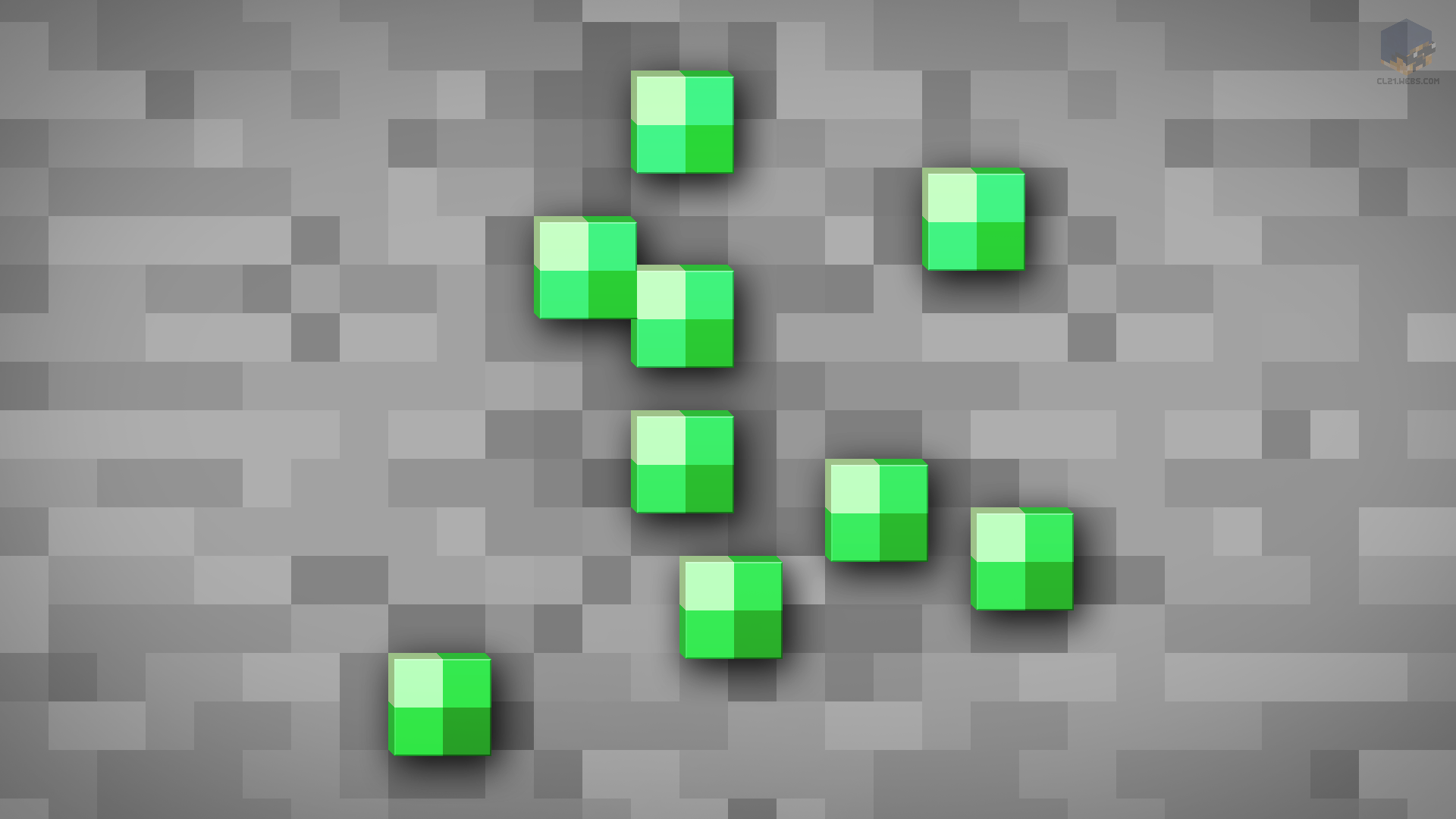 Emrold Minecraft MineCraft Shaded Emerald Ore Wallpaper by ChrisL21 on DeviantArt