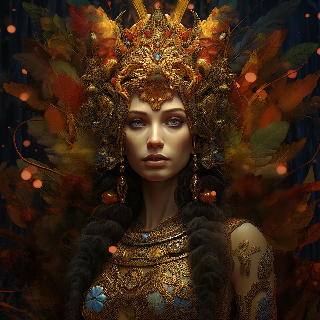 AI - Demeter, Goddess of the Harvest by NeuralNuances on DeviantArt