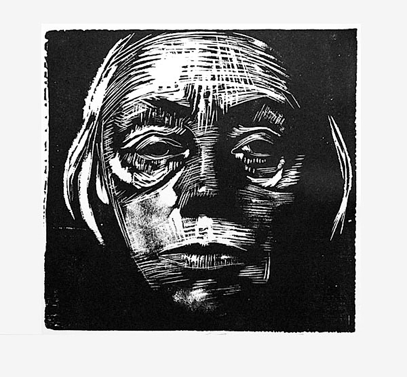 'Self Portrait' woodcut 1923