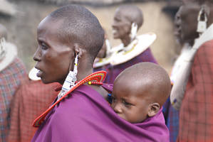 Maasai mother and child