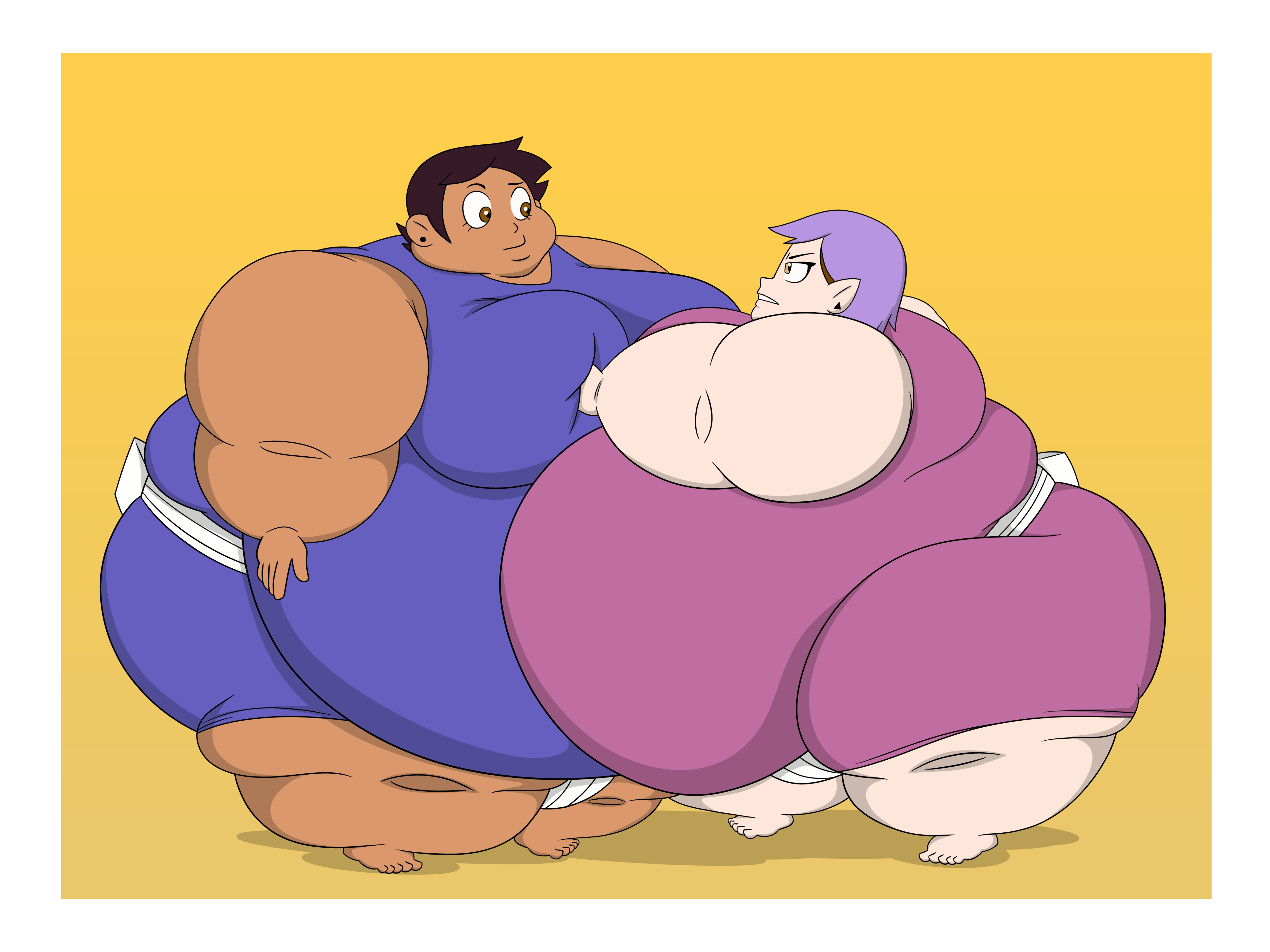 Luz and Amity Sumo Spar