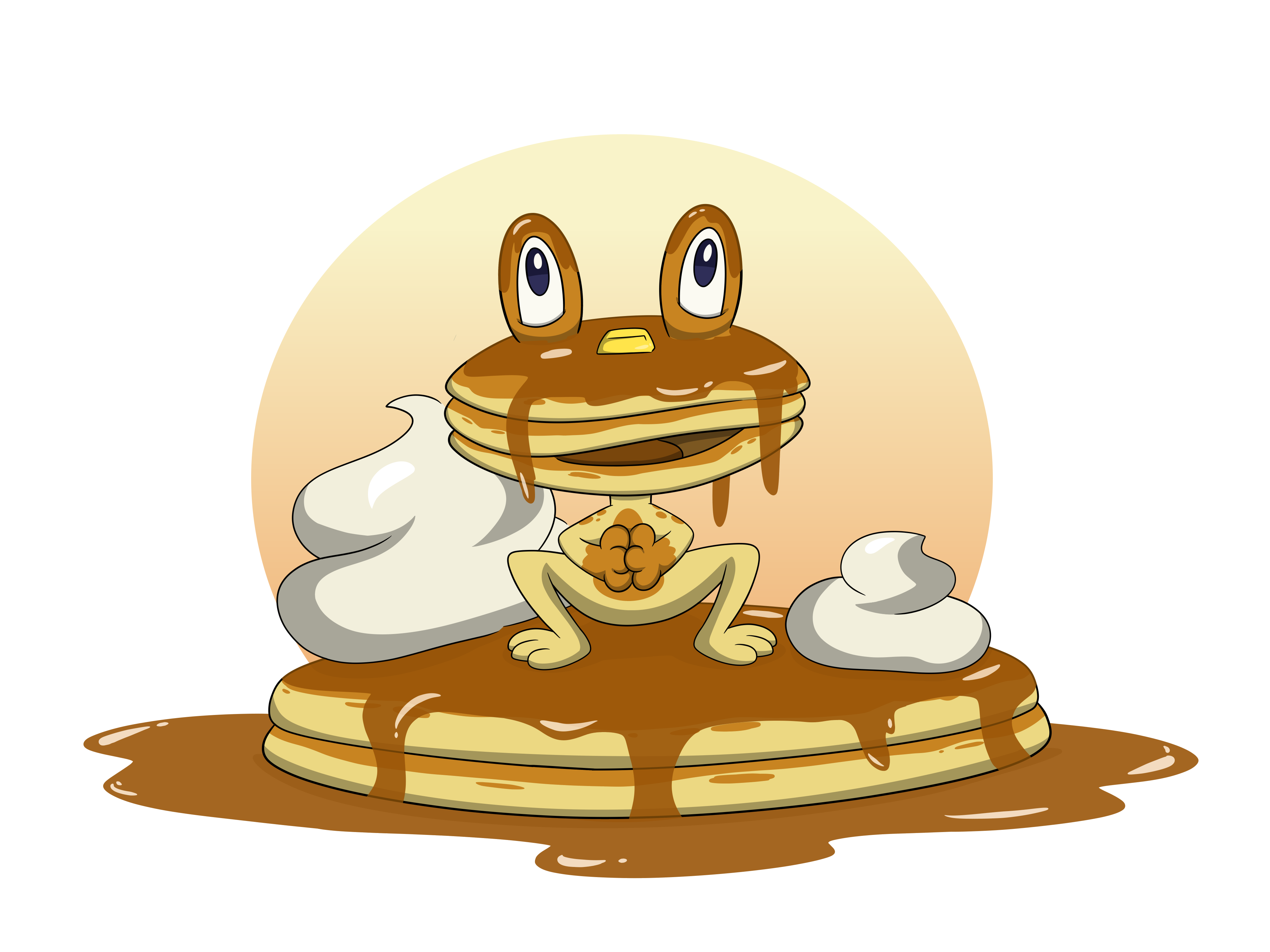 Grumpy Pancake Frog Pancake Frog by Dark777shadow on DeviantArt