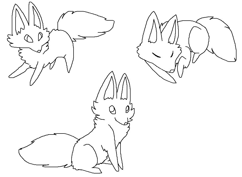 Free fox bases by kawaii-adoptys on DeviantArt