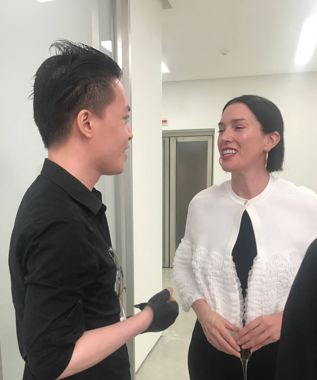 Law Cheuk Yui meet Artist Sarah Morris 2 by michaelandrewlaw