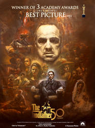 The Godfather Poster Art by Michael Andrew Law