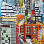 Gabriel Cruz .The Highline. Acrylic . 72x32 inch .