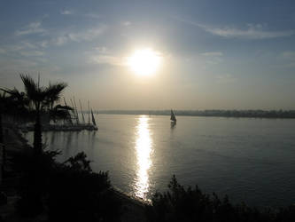 Nile Luxor Sunset
