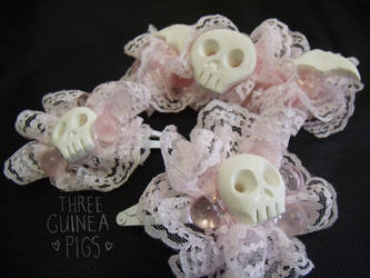 Pale Skulls Clip and Barrette