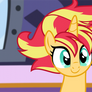Sunset's rad new manestyle