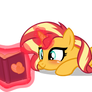 Sunset Shimmer Day - Sunset reading