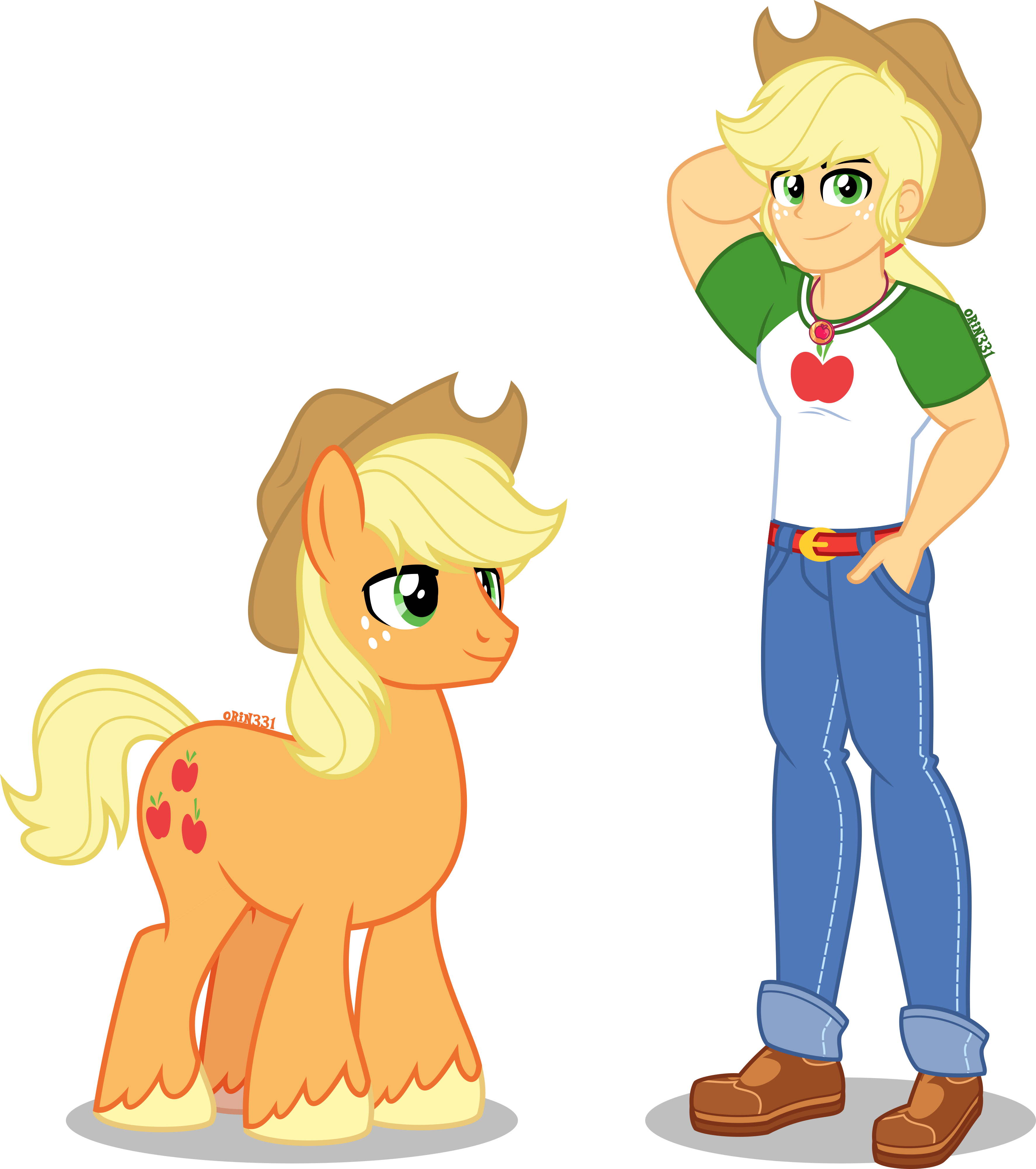 Applejack Man Applejack by Orin331 on DeviantArt