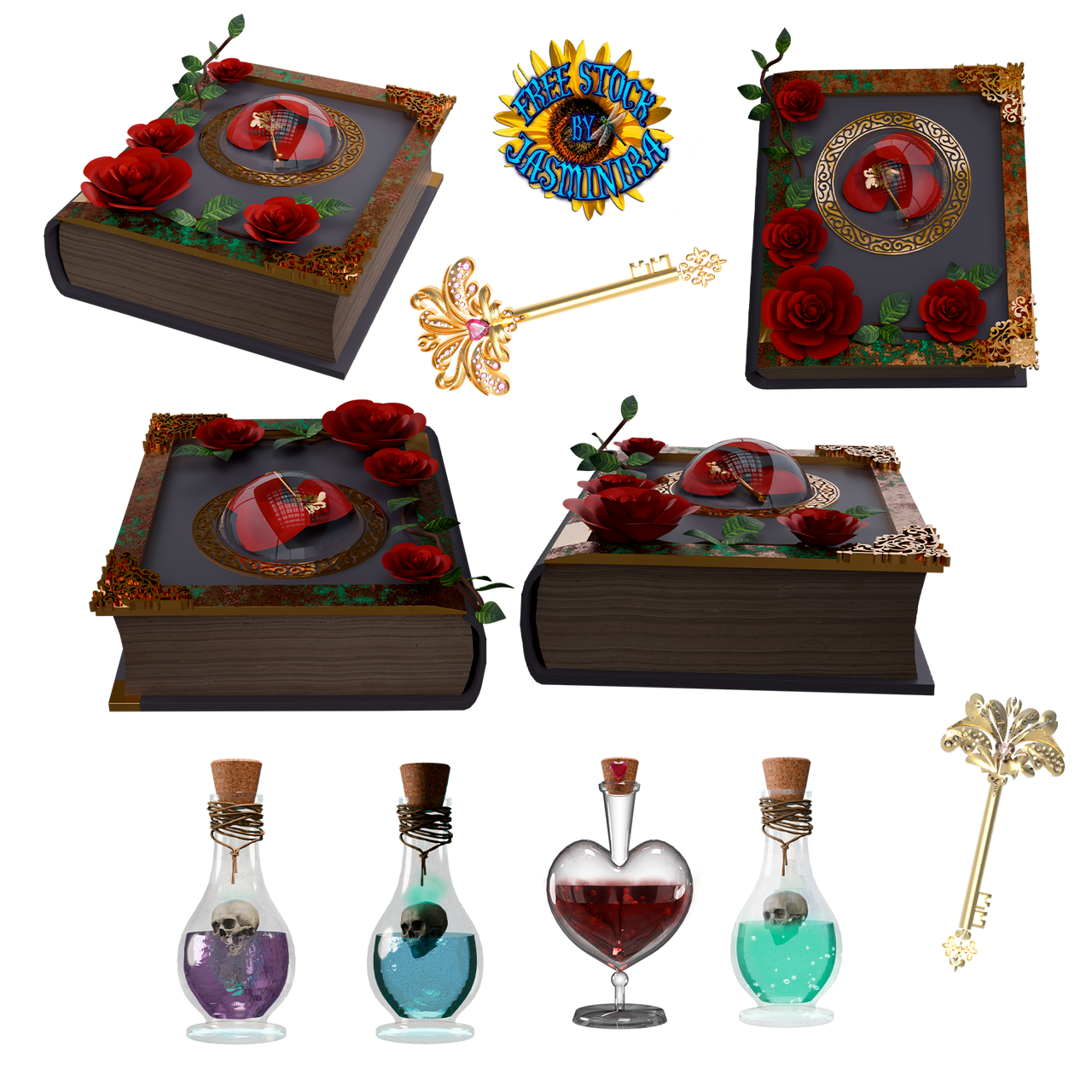 Book, key , potion magic free stock by jasminira on DeviantArt