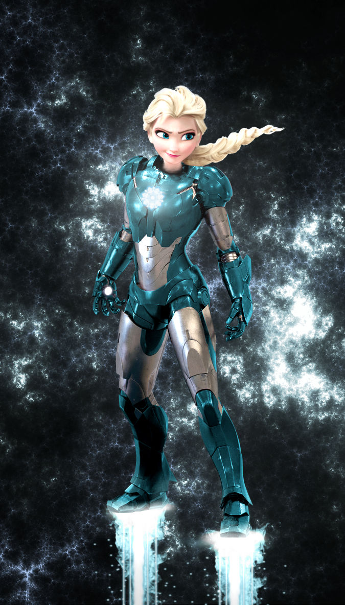 Iron Elsa Deviantart Iron Elsa by leeman1337 on DeviantArt