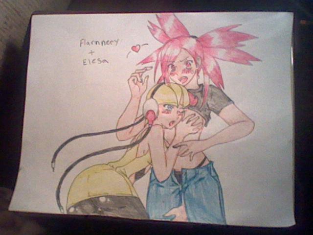 Pokemon yuri couple Flannery And Elesa 1