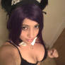 me in a neko maid cosplay