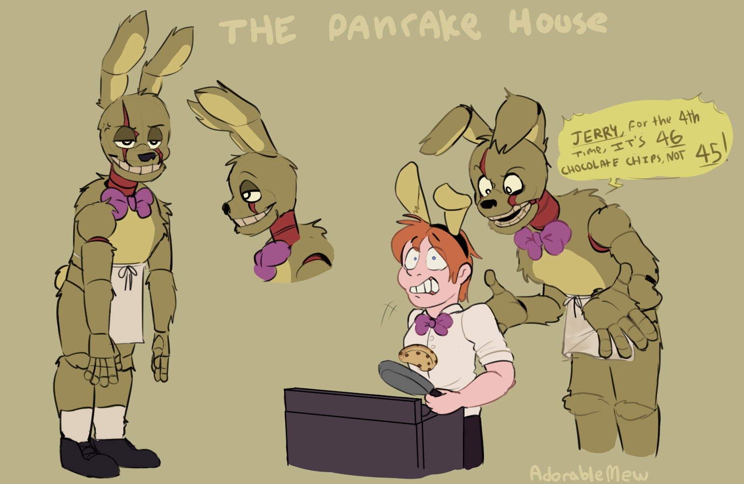 The Pancake House Springtrap (AU) by AdorableMew on DeviantArt