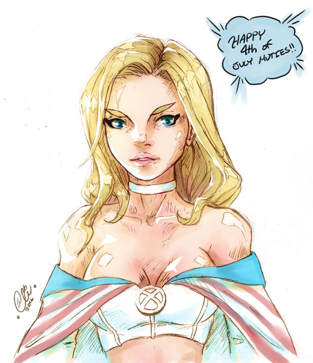 Emma Frost happy july 4th